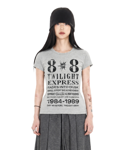 IDWS（アイドンワナセル）の「[W]Novichi T-Shirt Gray（Tシャツ/カットソー・レディース・その他・OS）」の7枚目の写真