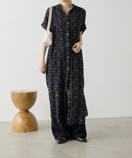 ear PAPILLONNER(イアパピヨネ)の「フロントボタン柄ワンピース2【SUM1 STYLE】(ワンピース・レディース・ブラック/ネイビー/レッド・FREE)」の10枚目の写真