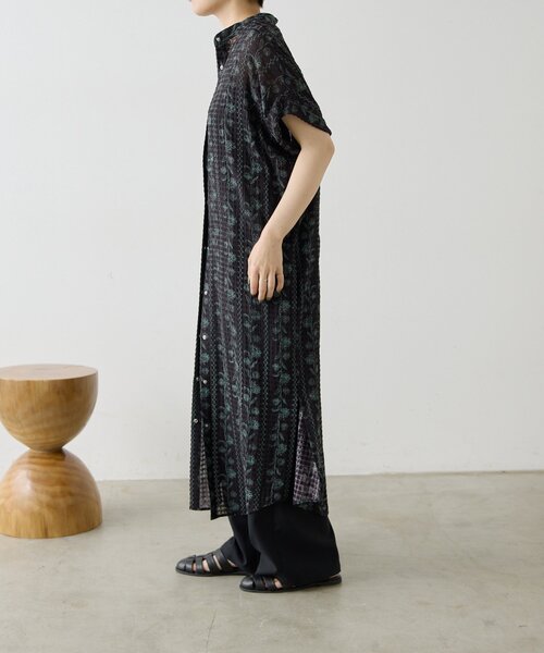 ear PAPILLONNER(イアパピヨネ)の「フロントボタン柄ワンピース2【SUM1 STYLE】(ワンピース・レディース・ブラック/ネイビー/レッド・FREE)」の12枚目の写真