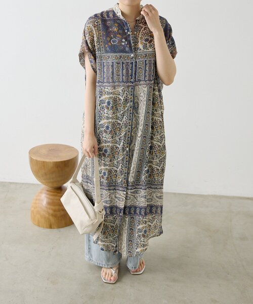 ear PAPILLONNER(イアパピヨネ)の「フロントボタン柄ワンピース2【SUM1 STYLE】(ワンピース・レディース・ブラック/ネイビー/レッド・FREE)」の21枚目の写真