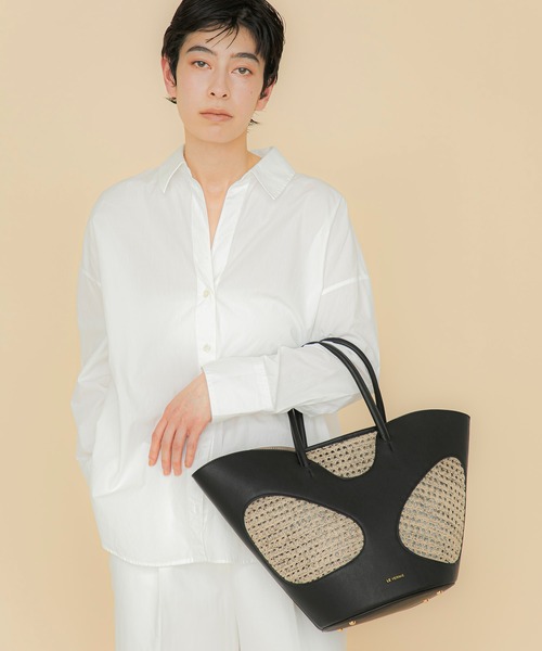 LE VERNIS(ル・ベルニ)の「LE VERNIS(ル・ベルニ)Hole digging tote(トートバッグ・レディース・ブラウン/ブラック・FREE)」の8枚目の写真