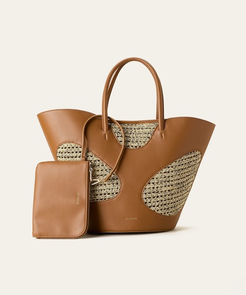 LE VERNIS(ル・ベルニ)の「LE VERNIS(ル・ベルニ)Hole digging tote(トートバッグ・レディース・ブラウン/ブラック・FREE)」の19枚目の写真