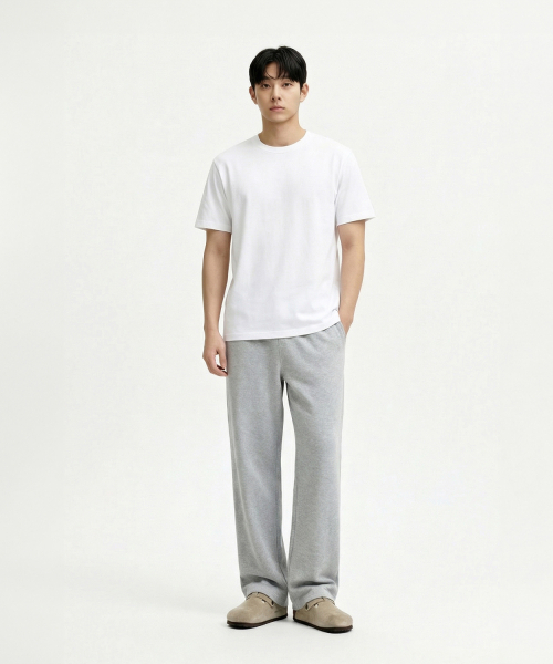 OKSTAR(オクスター)の「セミワイドスウェットパンツ - 2カラー(スウェットパンツ・レディース・ブラック/グレー・MEDIUM/LARGE/X-LARGE)」の5枚目の写真