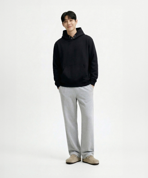 OKSTAR(オクスター)の「セミワイドスウェットパンツ - 2カラー(スウェットパンツ・レディース・ブラック/グレー・MEDIUM/LARGE/X-LARGE)」の6枚目の写真