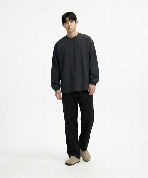 OKSTAR(オクスター)の「セミワイドスウェットパンツ - 2カラー(スウェットパンツ・レディース・ブラック/グレー・MEDIUM/LARGE/X-LARGE)」の7枚目の写真
