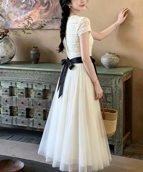 CHUL（チュル）の「レースドッキングチュールワンピース（ワンピース・レディース・ホワイト・XX-LARGE/X-LARGE/LARGE/MEDIUM）」の3枚目の写真