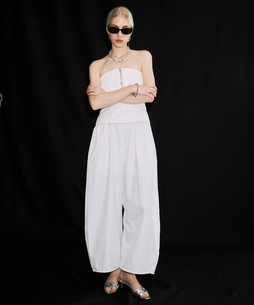 JOSE MOON(ジョゼムーン)の「GATHER PANTS JUMPSUITS/ギャザーパンツジャンプスーツ(つなぎ/オールインワン・レディース・ブラック・36/38)」の17枚目の写真
