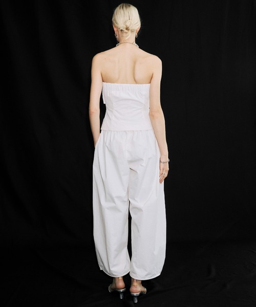 JOSE MOON(ジョゼムーン)の「GATHER PANTS JUMPSUITS/ギャザーパンツジャンプスーツ(つなぎ/オールインワン・レディース・ブラック・36/38)」の20枚目の写真