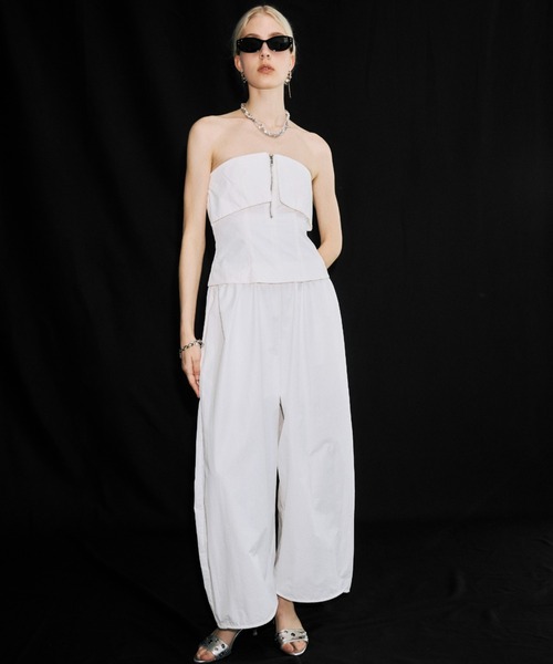 JOSE MOON(ジョゼムーン)の「GATHER PANTS JUMPSUITS/ギャザーパンツジャンプスーツ(つなぎ/オールインワン・レディース・ブラック・36/38)」の18枚目の写真