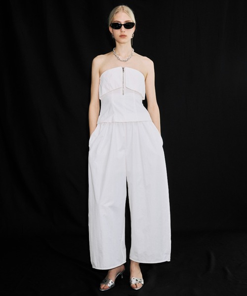 JOSE MOON(ジョゼムーン)の「GATHER PANTS JUMPSUITS/ギャザーパンツジャンプスーツ(つなぎ/オールインワン・レディース・ブラック・36/38)」の15枚目の写真