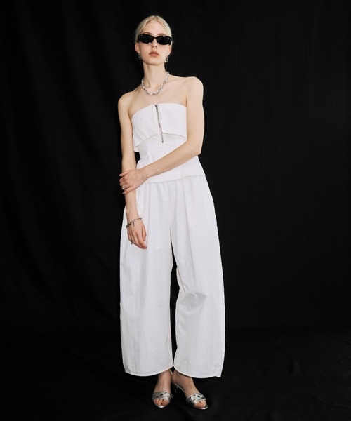 JOSE MOON(ジョゼムーン)の「GATHER PANTS JUMPSUITS/ギャザーパンツジャンプスーツ(つなぎ/オールインワン・レディース・ブラック・36/38)」の16枚目の写真