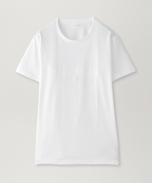 BIANCA(ビアンカ)の「【着回し力抜群】BIANCAコットンロゴTシャツ(Tシャツ/カットソー・レディース・ホワイト/ブラック・40/38)」の1枚目の写真