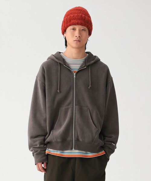 Champion（チャンピオン）の「【別注】Champion / リバースウィーブ（R）フルジップ パーカー（パーカー・メンズ・ブラウン/スミクロ・X-LARGE/LARGE/MEDIUM/SMALL）」の4枚目の写真