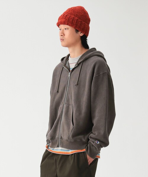 Champion（チャンピオン）の「【別注】Champion / リバースウィーブ（R）フルジップ パーカー（パーカー・メンズ・ブラウン/スミクロ・X-LARGE/LARGE/MEDIUM/SMALL）」の3枚目の写真
