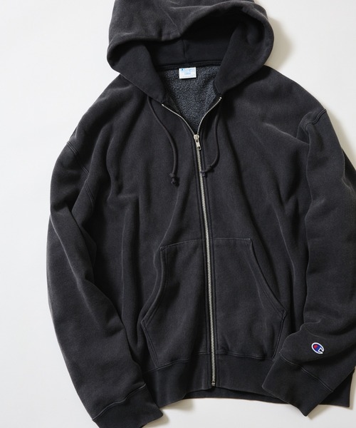 Champion（チャンピオン）の「【別注】Champion / リバースウィーブ（R）フルジップ パーカー（パーカー・メンズ・ブラウン/スミクロ・X-LARGE/LARGE/MEDIUM/SMALL）」の2枚目の写真
