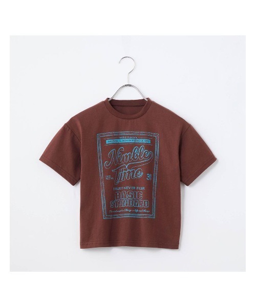 LYKKE(リッケ)の「プリント半袖Tシャツ(Tシャツ/カットソー・キッズ・ブラウン/ブルー/ブラック/アイボリー・120/130/110/100/150/90/140)」の6枚目の写真
