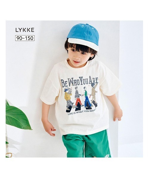 LYKKE(リッケ)の「プリント半袖Tシャツ(Tシャツ/カットソー・キッズ・ブラウン/ブルー/ブラック/アイボリー・120/130/110/100/150/90/140)」の5枚目の写真
