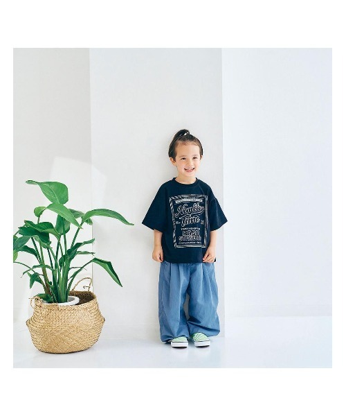 LYKKE(リッケ)の「プリント半袖Tシャツ(Tシャツ/カットソー・キッズ・ブラウン/ブルー/ブラック/アイボリー・120/130/110/100/150/90/140)」の17枚目の写真