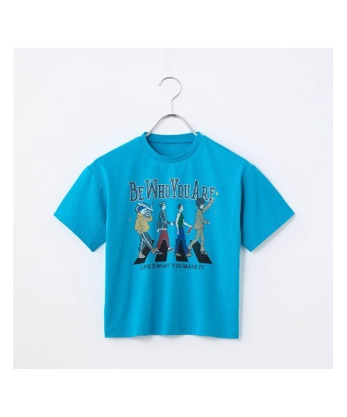 LYKKE(リッケ)の「プリント半袖Tシャツ(Tシャツ/カットソー・キッズ・ブラウン/ブルー/ブラック/アイボリー・120/130/110/100/150/90/140)」の14枚目の写真