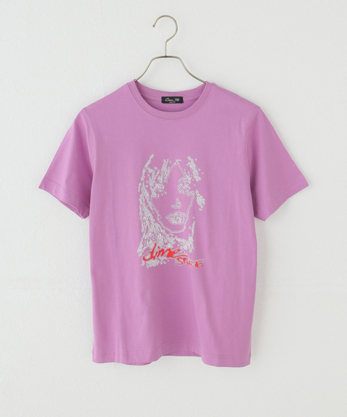 DIME（ダイム）の「【Dime/ダイム】ABSTRACT T-SHIRT（Tシャツ/カットソー・レディース・ラベンダー/ブラック/オリーブ・XX-SMALL）」の3枚目の写真