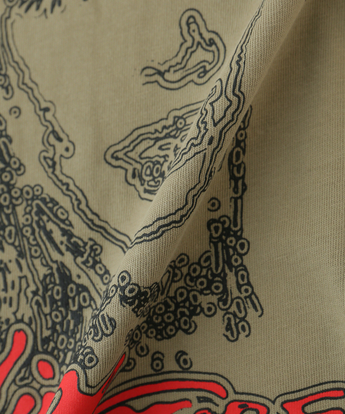 DIME（ダイム）の「【Dime/ダイム】ABSTRACT T-SHIRT（Tシャツ/カットソー・レディース・ラベンダー/ブラック/オリーブ・XX-SMALL）」の6枚目の写真