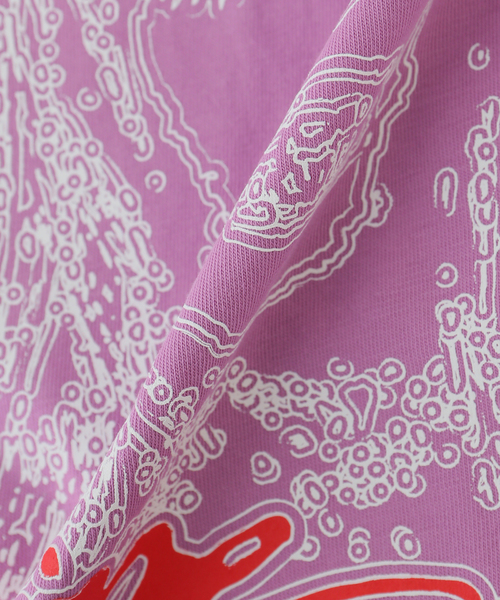 DIME（ダイム）の「【Dime/ダイム】ABSTRACT T-SHIRT（Tシャツ/カットソー・レディース・ラベンダー/ブラック/オリーブ・XX-SMALL）」の7枚目の写真