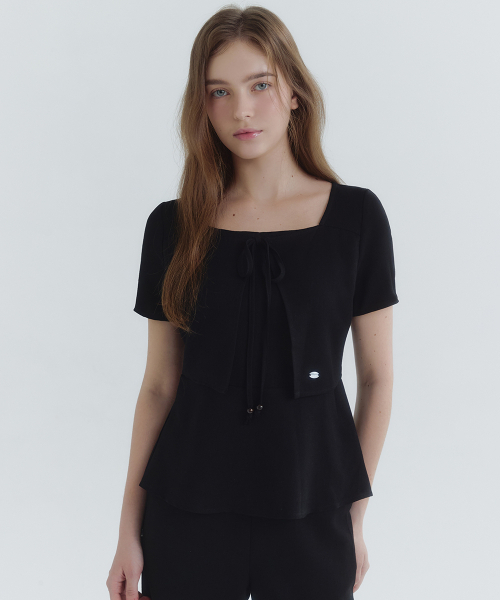 MICANE(ミケーネ)の「ラジュリン リネンブラウス-パンツセットアップ(シャツ/ブラウス・レディース・ブラック/アイボリー・1/2/4/3/5)」の7枚目の写真