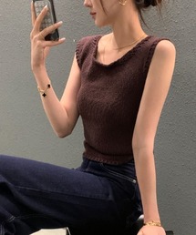 ニットノースリーブトップス