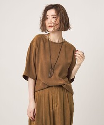 conte＞メッシュ スキッパー プルオーバーシャツ（シャツ/ブラウス