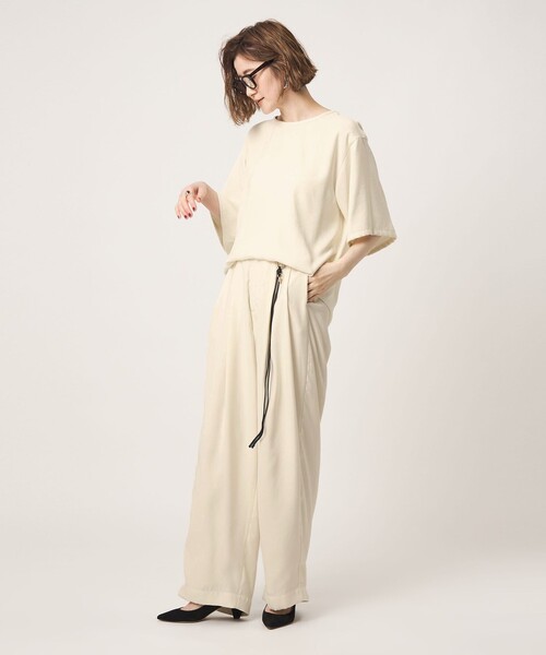 conte(コンテ)の「<conte>スエードライク プルオーバーブラウス(シャツ/ブラウス・レディース・ホワイト/ダークブラウン・FREE)」の10枚目の写真