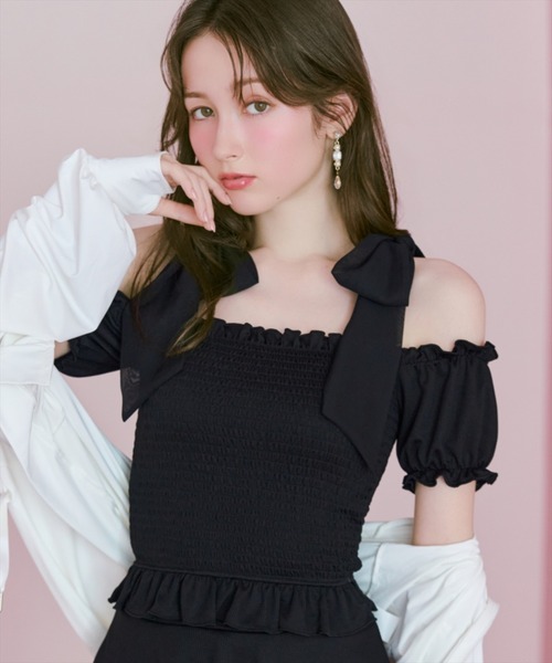 WILLSELECTION(ウィルセレクション)の「シャーリングオフショルスイムウェア(その他・レディース・オフホワイト/ブラック/ピンク・FREE)」の20枚目の写真