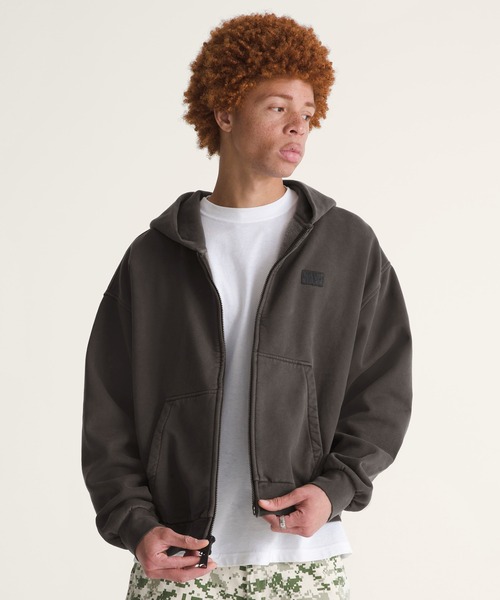 VANS PREMIUM LX Full Zip Hoodie Faded Black VN000T78EMV1