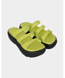 KISYNING（キシニング）の「triple strap slippers (lime)（サンダル）」