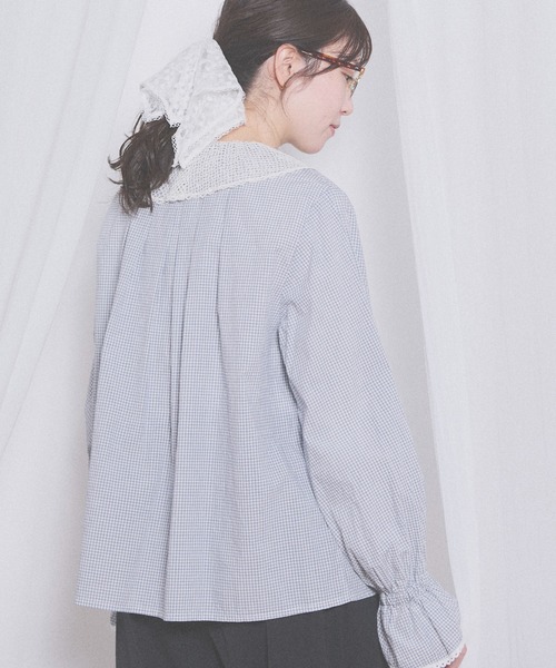 fig London(フィグロンドン)の「Kitty lace blouse(シャツ/ブラウス・レディース・ホワイト/その他/ブラック・FREE)」の15枚目の写真