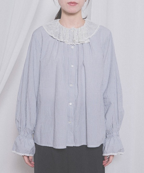 fig London(フィグロンドン)の「Kitty lace blouse(シャツ/ブラウス・レディース・ホワイト/その他/ブラック・FREE)」の22枚目の写真