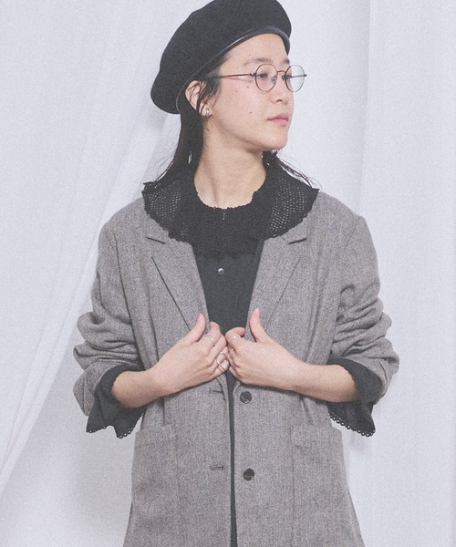 fig London(フィグロンドン)の「Kitty lace blouse(シャツ/ブラウス・レディース・ホワイト/その他/ブラック・FREE)」の19枚目の写真