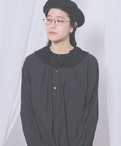 fig London(フィグロンドン)の「Kitty lace blouse(シャツ/ブラウス・レディース・ホワイト/その他/ブラック・FREE)」の5枚目の写真
