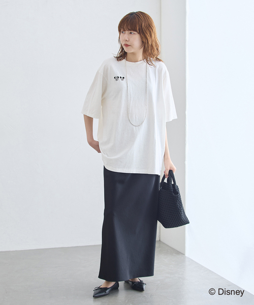 JANE SMITH / JOHN SMITH(ジェーンスミスジョンスミス)の「JANE SMITH/ジェーンスミス / MICKEY&MINNIE FACE S/S Tシャツ(Tシャツ/カットソー・レディース・ホワイト/ブラウン/ネイビー・SMALL)」の4枚目の写真
