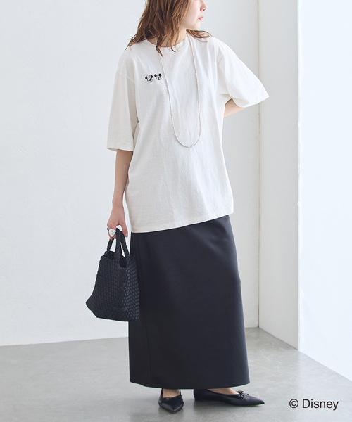 JANE SMITH / JOHN SMITH(ジェーンスミスジョンスミス)の「JANE SMITH/ジェーンスミス / MICKEY&MINNIE FACE S/S Tシャツ(Tシャツ/カットソー・レディース・ホワイト/ブラウン/ネイビー・SMALL)」の10枚目の写真