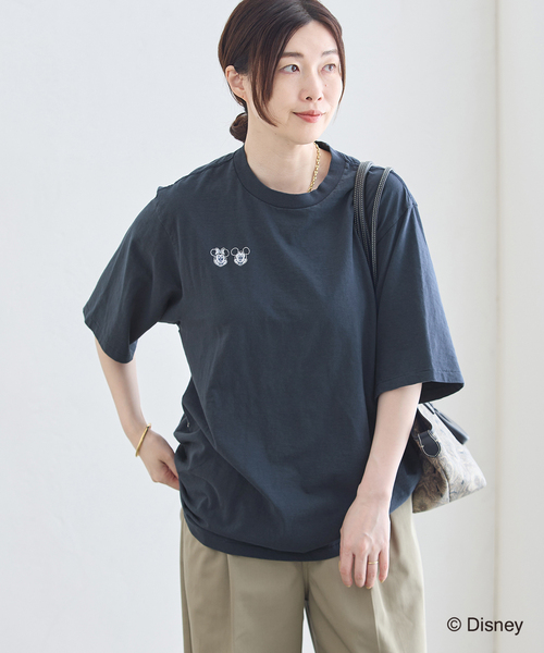 JANE SMITH / JOHN SMITH(ジェーンスミスジョンスミス)の「JANE SMITH/ジェーンスミス / MICKEY&MINNIE FACE S/S Tシャツ(Tシャツ/カットソー・レディース・ホワイト/ブラウン/ネイビー・SMALL)」の17枚目の写真