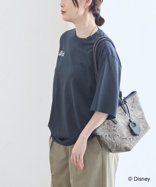 JANE SMITH / JOHN SMITH(ジェーンスミスジョンスミス)の「JANE SMITH/ジェーンスミス / MICKEY&MINNIE FACE S/S Tシャツ(Tシャツ/カットソー・レディース・ホワイト/ブラウン/ネイビー・SMALL)」の18枚目の写真