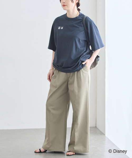 JANE SMITH / JOHN SMITH(ジェーンスミスジョンスミス)の「JANE SMITH/ジェーンスミス / MICKEY&MINNIE FACE S/S Tシャツ(Tシャツ/カットソー・レディース・ホワイト/ブラウン/ネイビー・SMALL)」の20枚目の写真