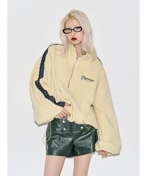 jouetie(ジュエティ)の「ダブルボタンフェイクレザーショートパンツ(その他パンツ・レディース・カーキ/ボルドー/ブラック・FREE)」の15枚目の写真