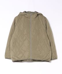Women’s Kapok-Blend Thermal Padded Hoodie/レディース 吸湿発熱 カポック混中綿 キルティングフードジャケット パーカー フードブルゾン フーディー アウター 秋冬