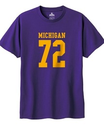 Ol' Basics | Ol' Basics(オール・ベーシックス) 半袖Tシャツ MICHIGAN ロゴ ナンバリング プリント 5.6オンス トップス カットソー メンズ ユニセックス(Tシャツ/カットソー)