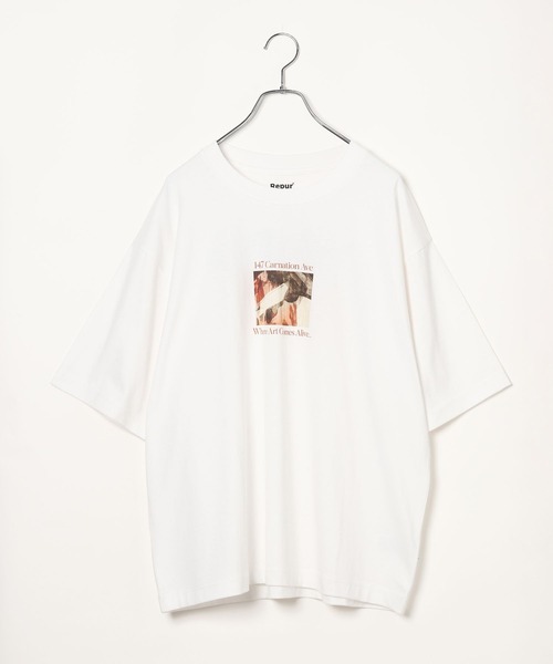 GLOBAL WORK(グローバルワーク)の「抗菌防臭プリントTシャツ/半袖/1046549(Tシャツ/カットソー・メンズ・ダークグレー/ライトグレー/その他2/その他3・X-LARGE/LARGE/MEDIUM/SMALL)」の1枚目の写真