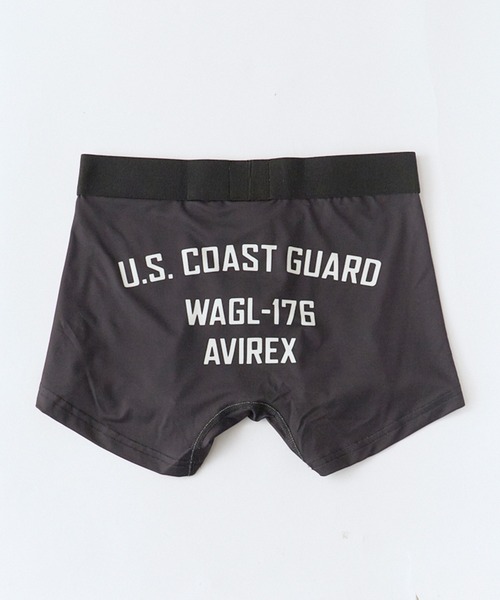AVIREX(アヴィレックス)の「AVIREX/アビレックス AX USCG BOXER SHORTS ミリタリー ブランドロゴボクサーパンツ ワーク系 アンダーウェア メンズ 物 秋服 2026年秋冬(ボクサーパンツ・メンズ・ブラック/カーキ・XL/L/M)」の4枚目の写真
