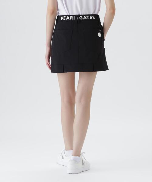PEARLY GATES（パーリーゲイツ）の「【PEARLY GATES】【一部店舗&公式オンライン限定】PG is PG 二重組織Ny/PPストレッチドビー5ポケットスカート（スカート・レディース・ブラック・SMALL/LARGE/MEDIUM）」の6枚目の写真