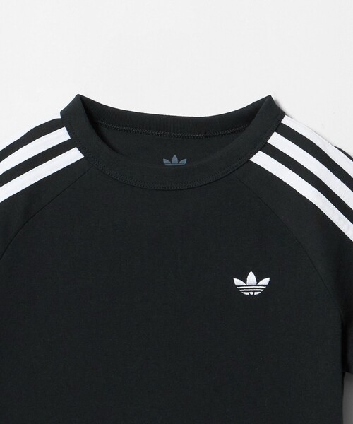 adidas Originals(アディダスオリジナルス)の「【WEB限定】<adidas Originals>スリーストライプ Tシャツ / キッズ 130cm-160cm(Tシャツ/カットソー・キッズ・オフホワイト/ブラック・150cm/140cm/130cm/160cm)」の3枚目の写真
