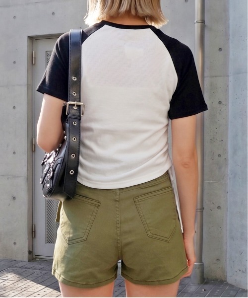 FUN（ファン）の「ナンバリングラグランカットソー（Tシャツ/カットソー・レディース・レッド/チャコールグレー/ブラック・FREE）」の7枚目の写真